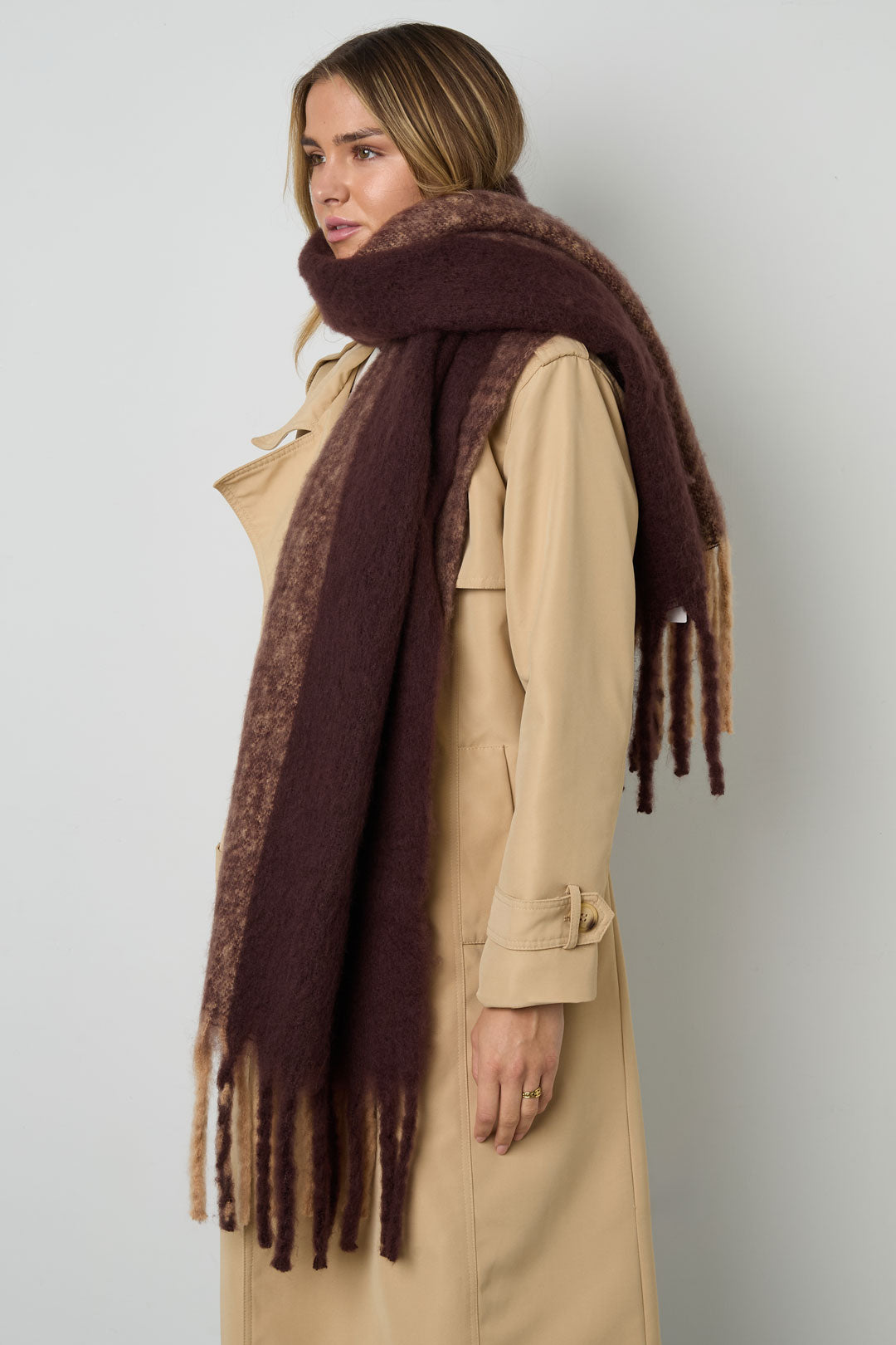 Écharpes d'hiver de couleurs mélangées Casual Polyester Daily