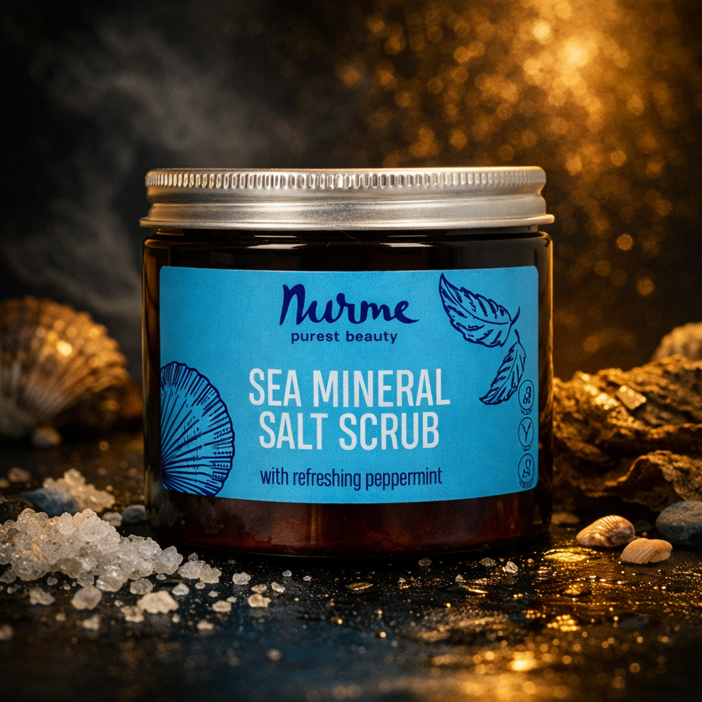 Gommage Corps Sel Marin & Menthe – Exfoliant Naturel Détoxifiant 250g