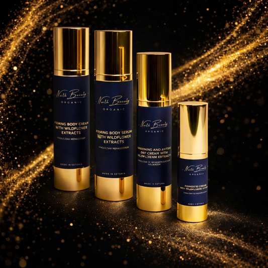 Kit raffermissant pour le corps et le visage avec acide hyaluronique et extraits de fleurs