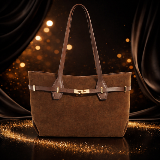 Sacs fourre-tout unis en daim décontracté