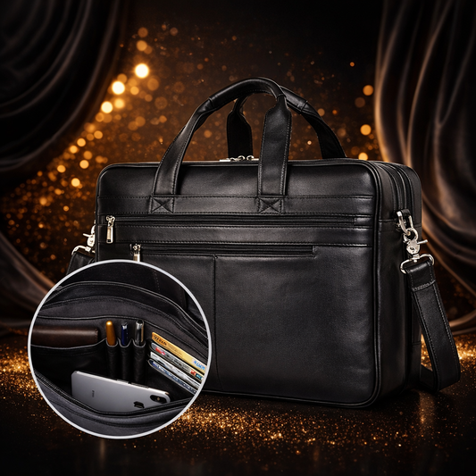 Porte document en cuir