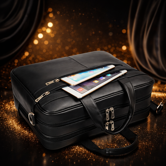 Porte document en cuir