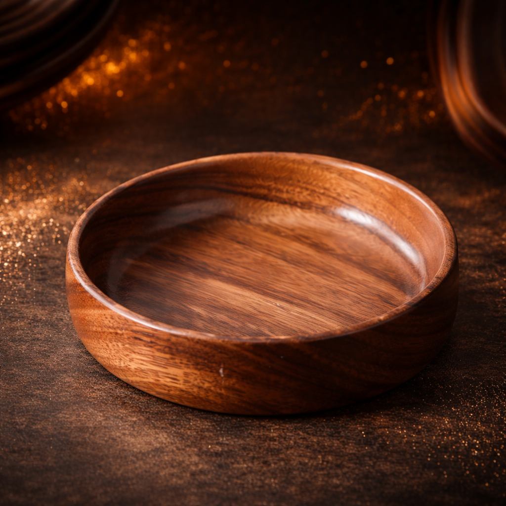 Bol en bois de noyer massif