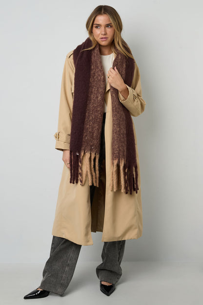 Écharpes d'hiver de couleurs mélangées Casual Polyester Daily